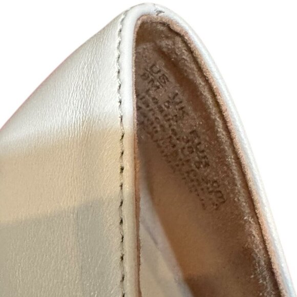 Naturalizer Karina Square Toe Pump - Size 8M - Satin Pearl Leather - Picture 7 of 9